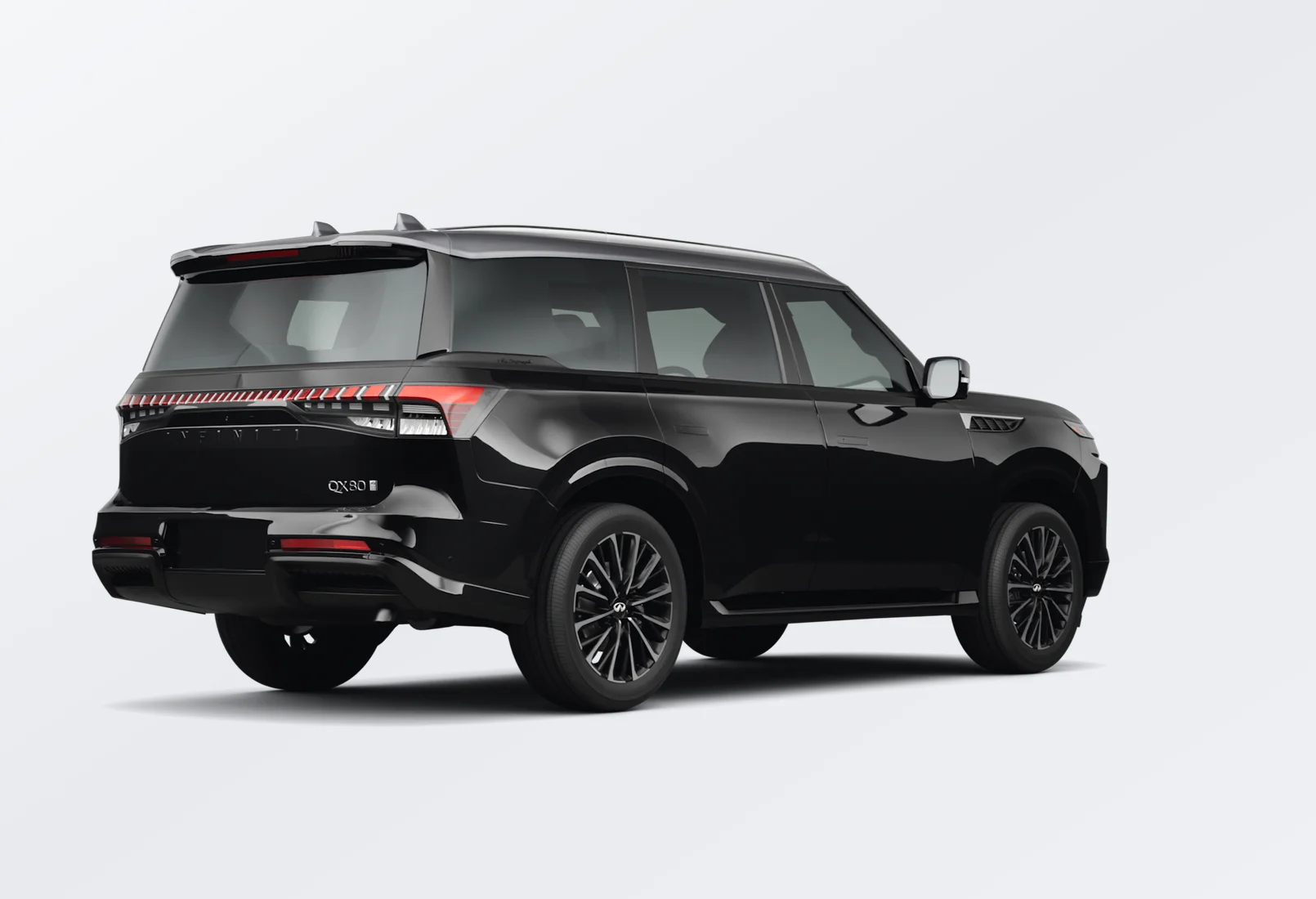 Infiniti QX80 2026 lease deal in NYC — rear view