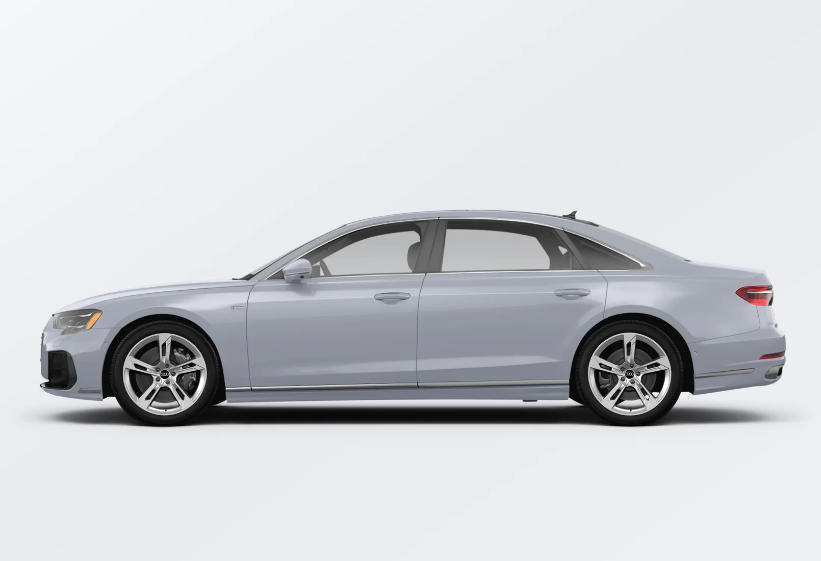 Audi A8 L 2026 lease deal in NYC — side view