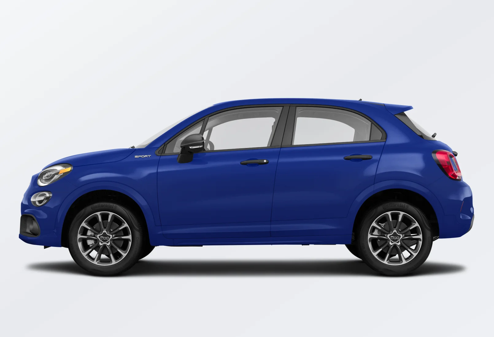 FIAT 500X 2023 lease deal in NYC — side view