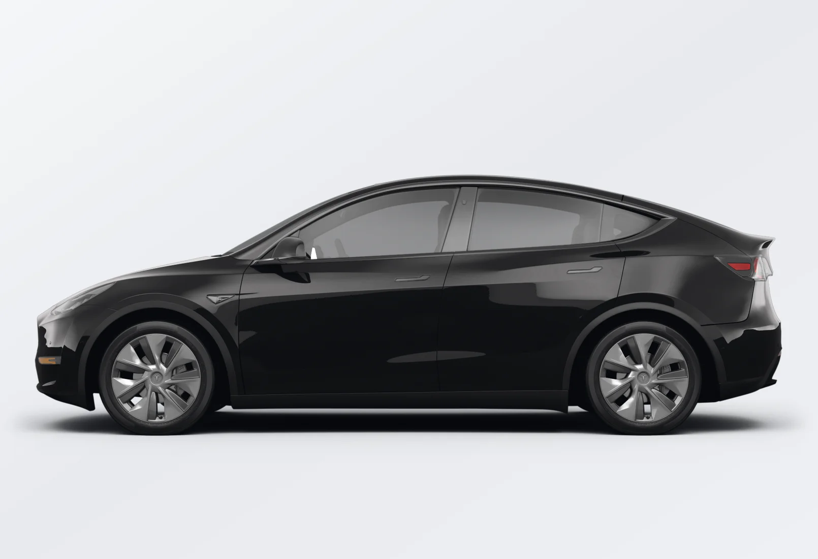 Tesla Model Y 2025 lease deal in NYC — side view