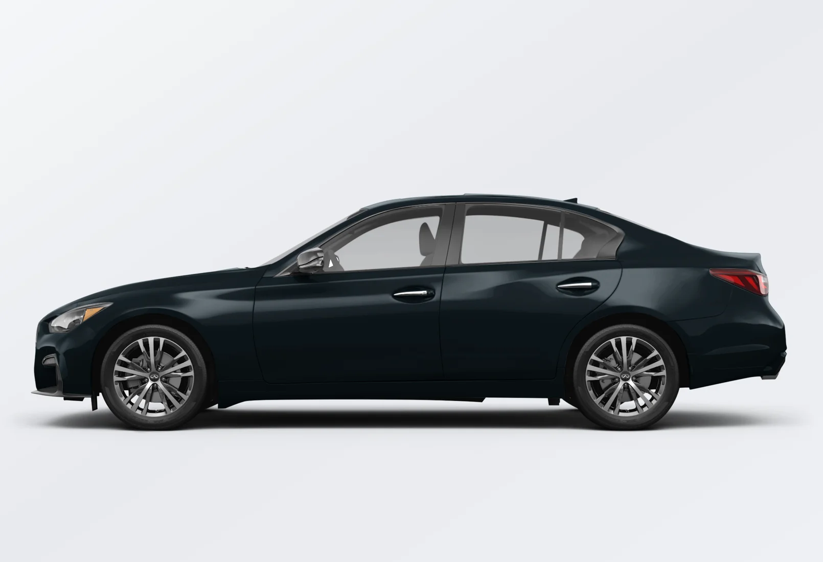 Infiniti Q50 2024 lease deal in NYC — side view