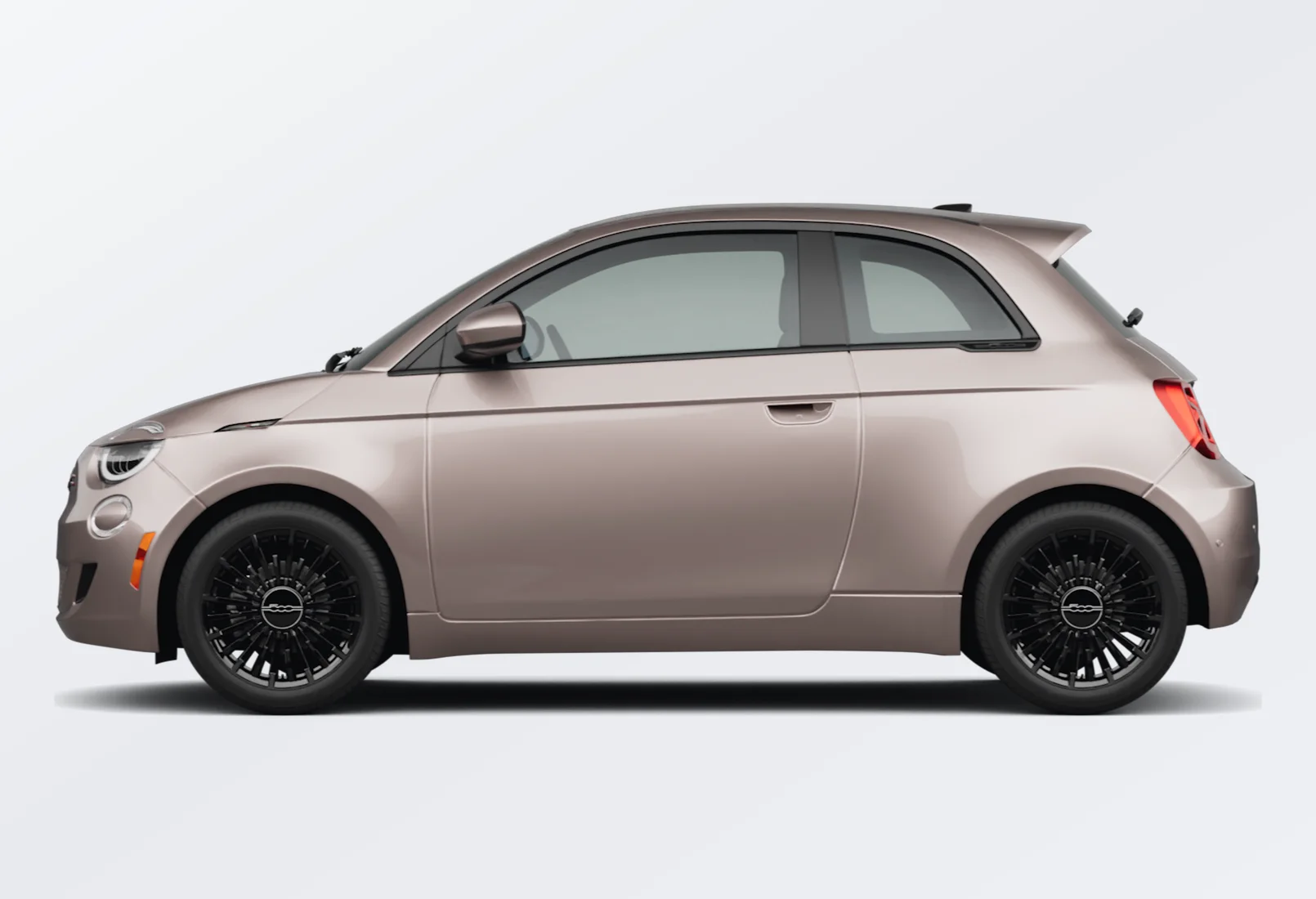 FIAT 500e 2024 lease deal in NYC — side view