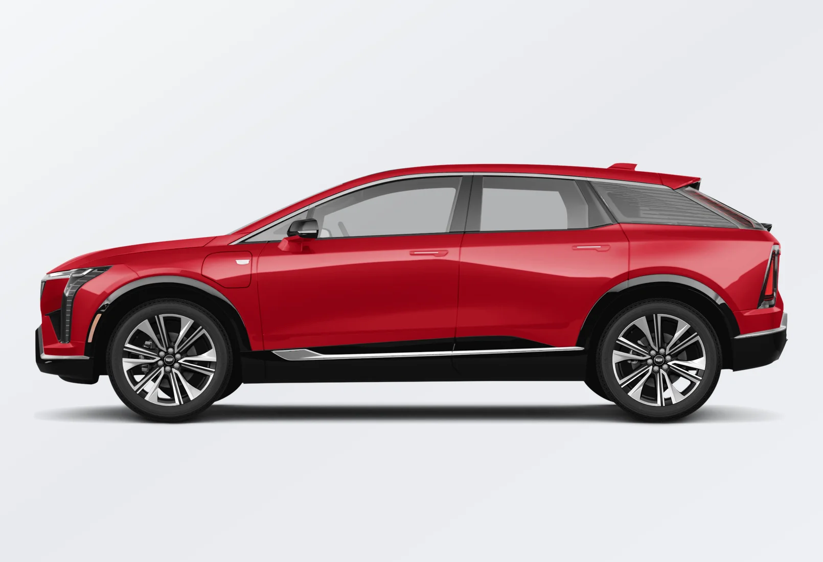 Cadillac OPTIQ 2026 lease deal in NYC — side view