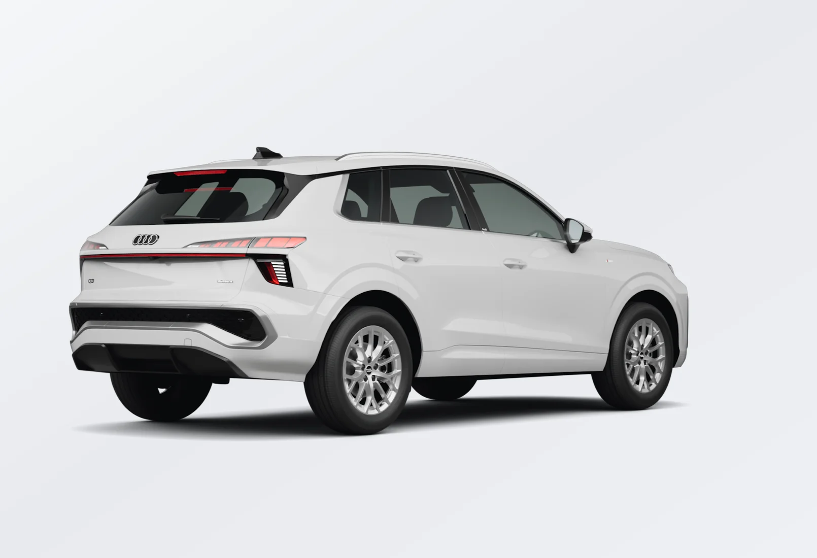 Audi Q3 2026 lease deal in NYC — rear view