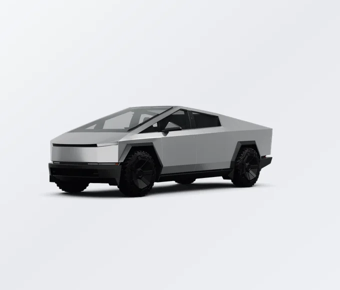 Tesla Cybertruck 2025 lease deal in NYC — front view