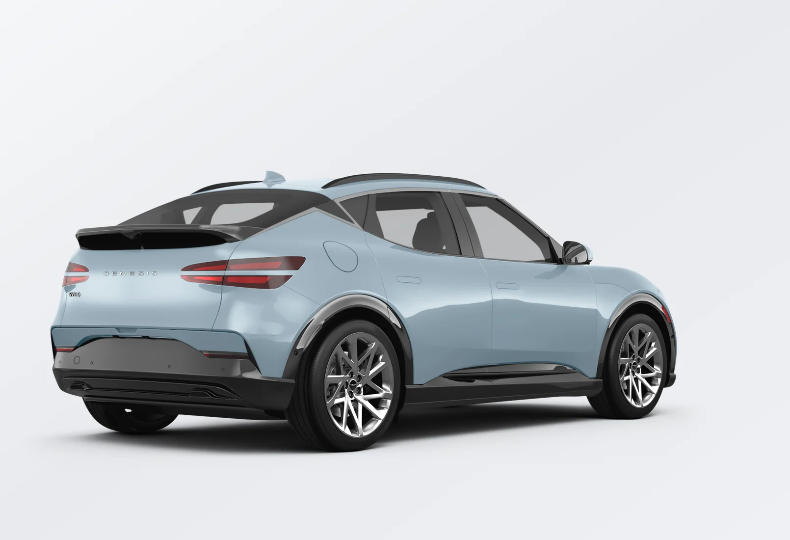 Genesis GV60 2025 lease deal in NYC — rear view