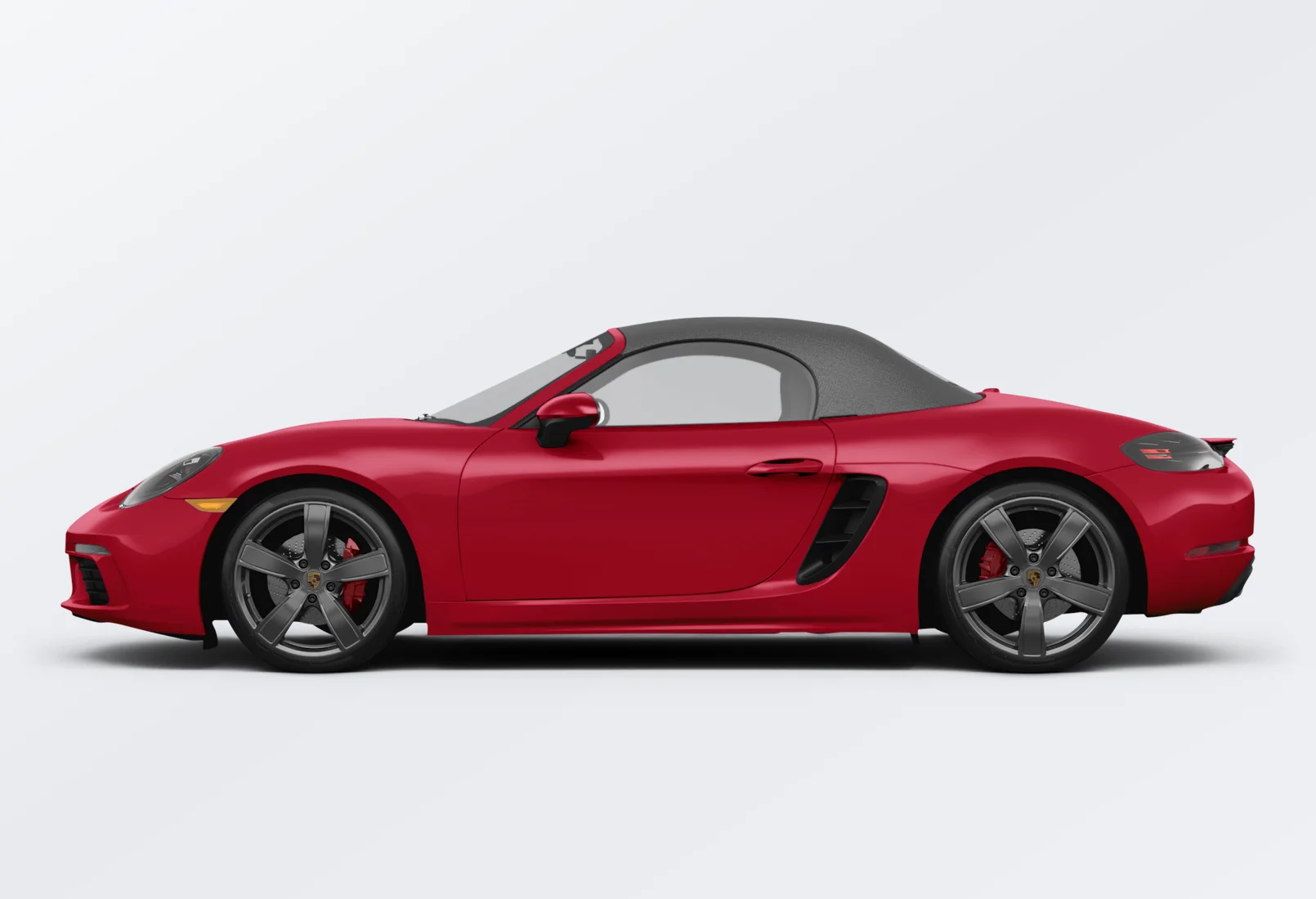 Porsche 718 Boxster 2025 lease deal in NYC — side view