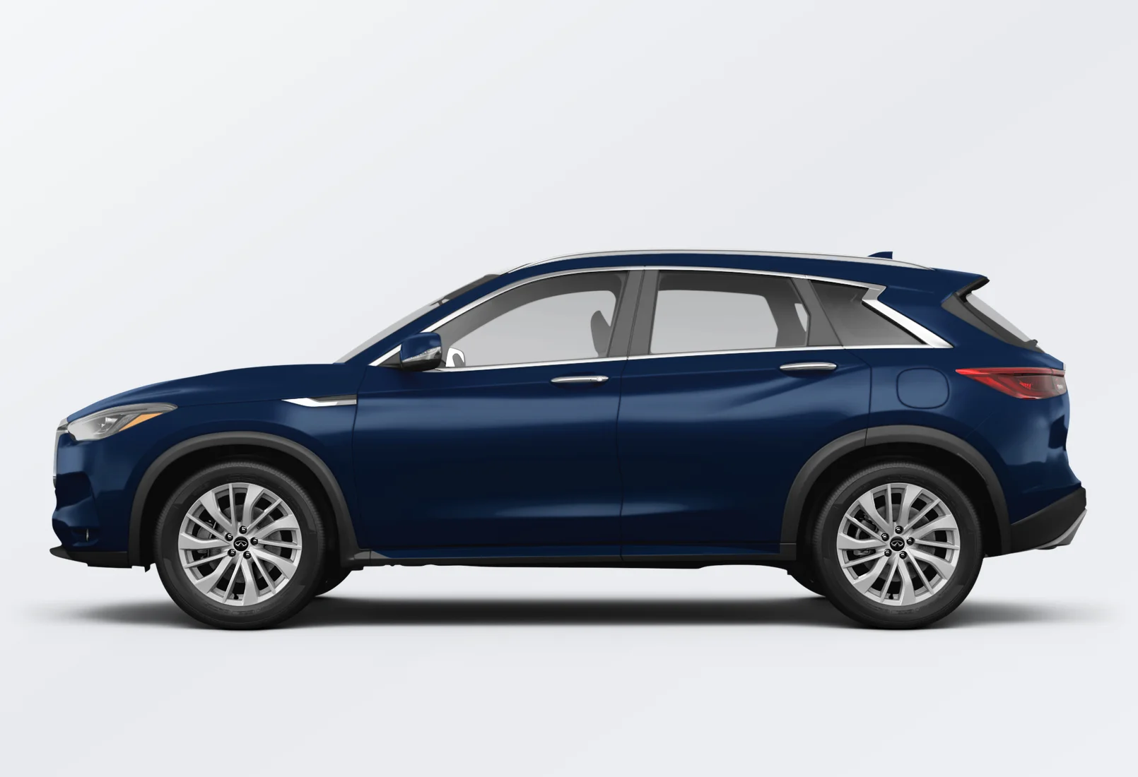 Infiniti QX50 2025 lease deal in NYC — side view