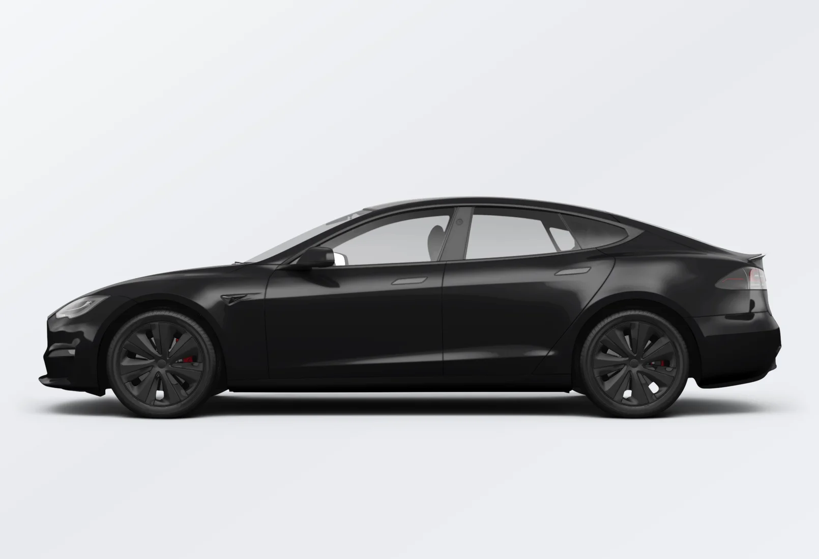 Tesla Model S 2025 lease deal in NYC — side view