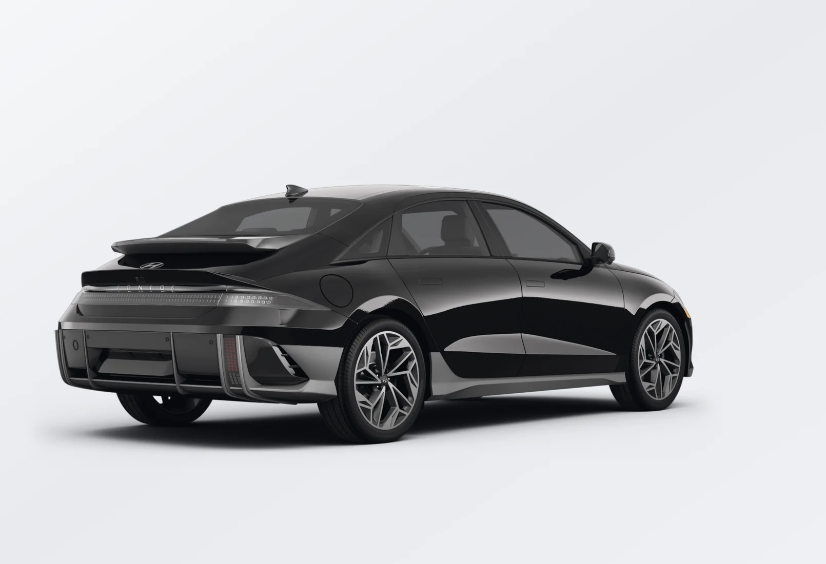 Hyundai IONIQ 6 2025 lease deal in NYC — rear view