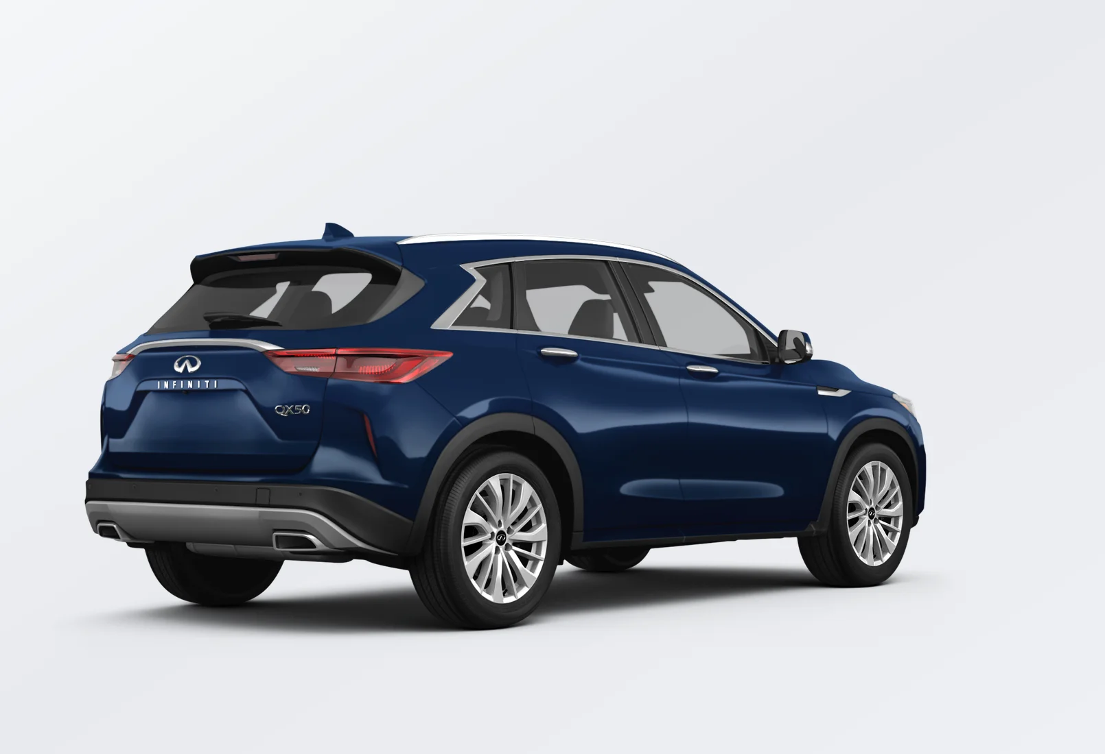 Infiniti QX50 2025 lease deal in NYC — rear view