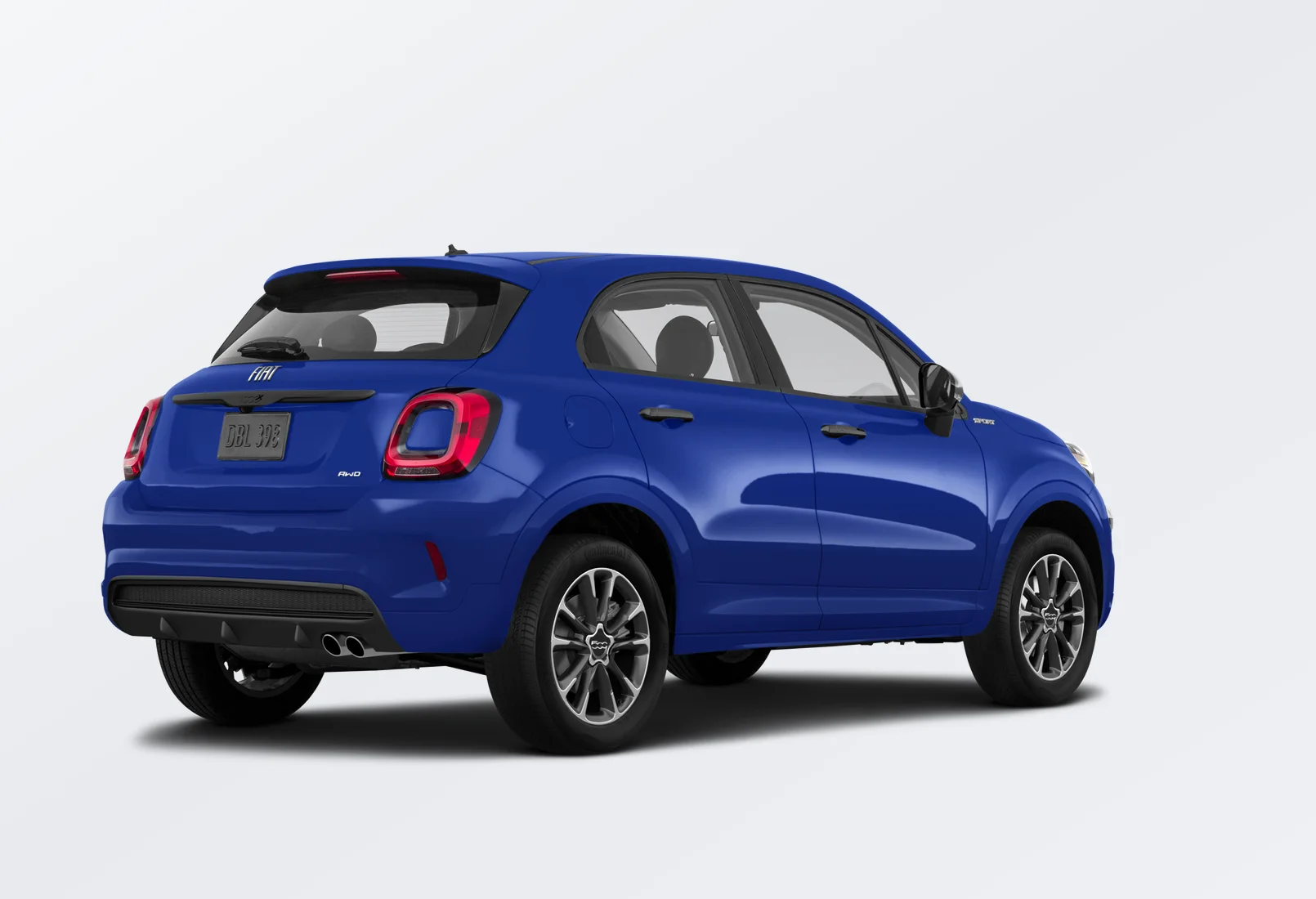 FIAT 500X 2023 lease deal in NYC — rear view