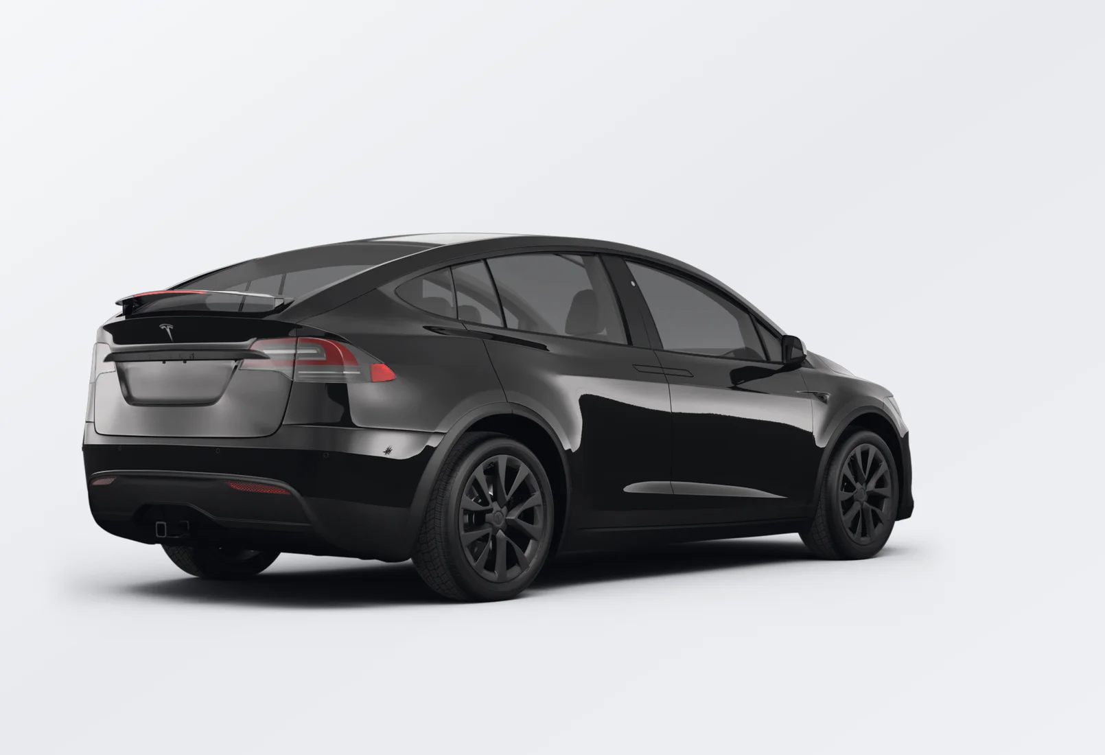 Tesla Model X 2025 lease deal in NYC — rear view