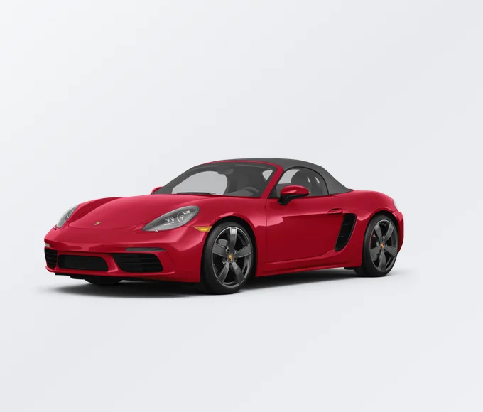 Porsche 718 Boxster 2025 lease deal in NYC — front view
