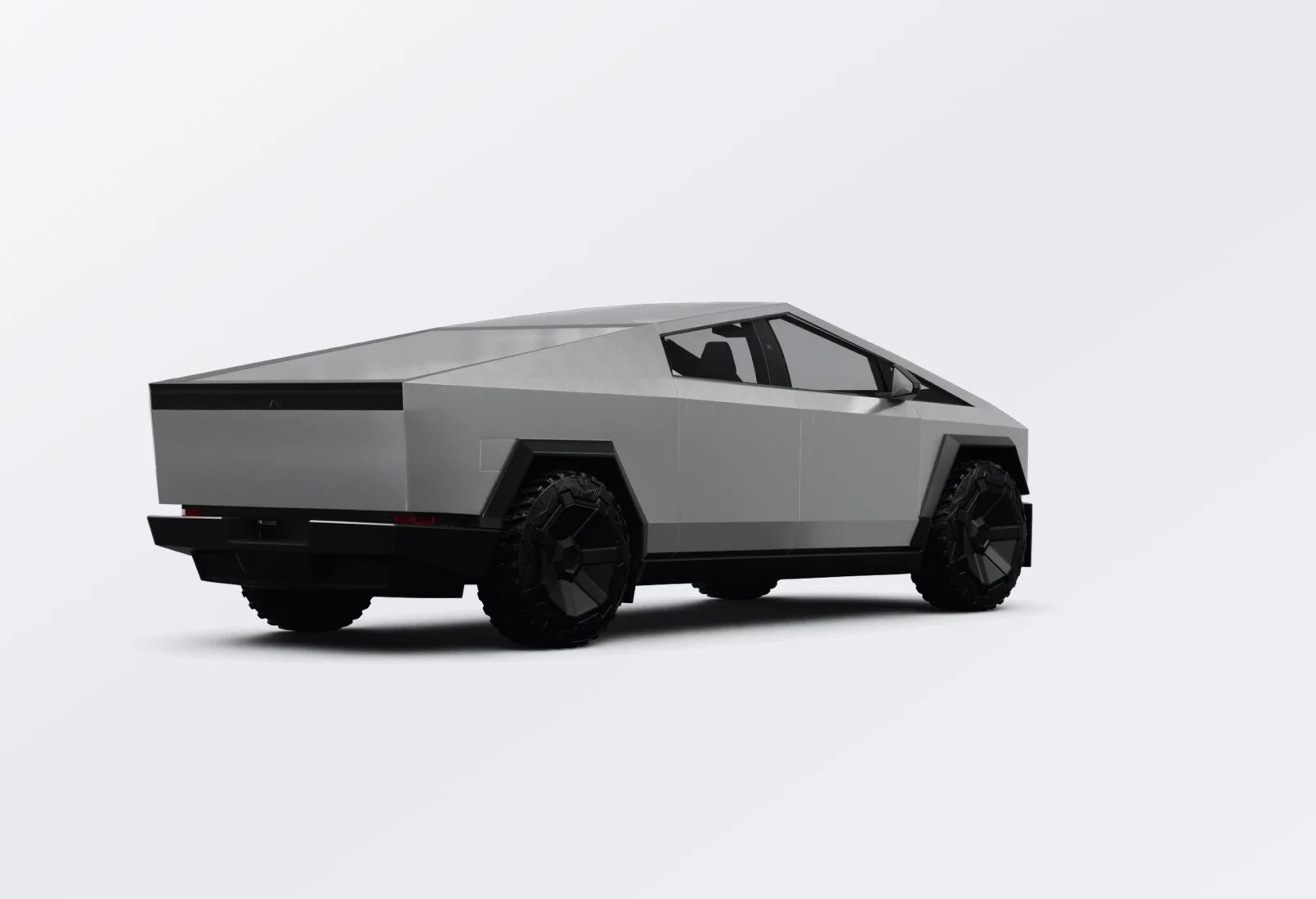 Tesla Cybertruck 2025 lease deal in NYC — rear view