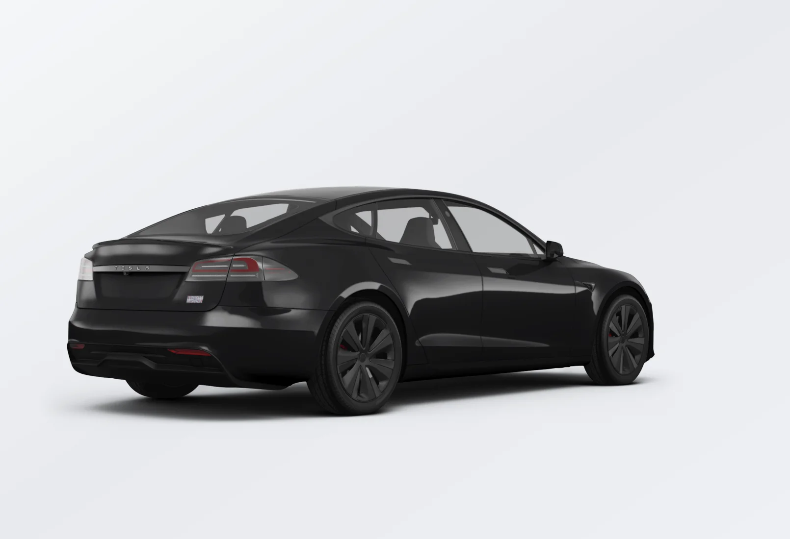 Tesla Model S 2025 lease deal in NYC — rear view
