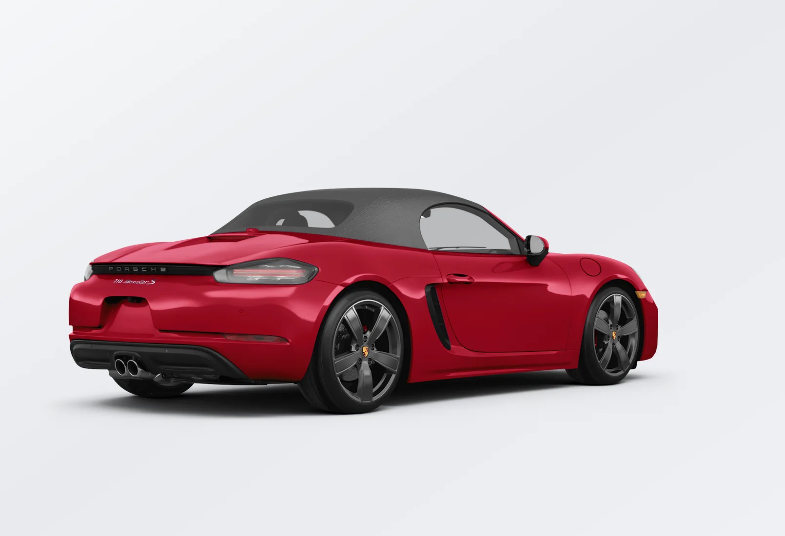 Porsche 718 Boxster 2025 lease deal in NYC — rear view